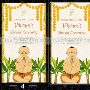 Thread Ceremony invites as Upanayanam invites, Thread Ceremony invitations as Upanaynam invitation, Yagnopavith invites as Yagnopavith cards