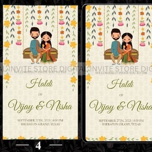 Digital Haldi Mehandi Electronic invitation, Haldi Mehndi Template, Haldi and Mehndi Party invite card, Mehendi Invitation card, Mehndi Card