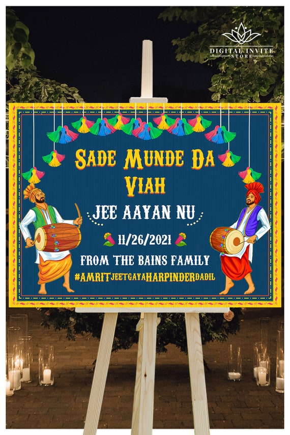 Punjabi Home Welcome Signs Sade Munde Da Viah Welcome - Etsy Canada Punjabi Home Welcome Signs Sade Munde Da Viah Welcome - Etsy Canada