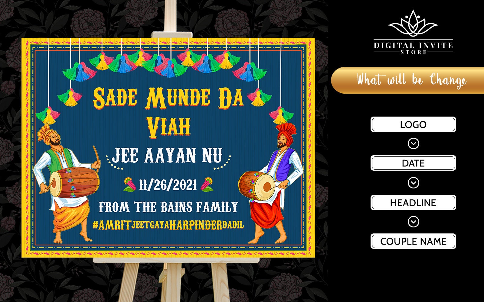 Punjabi Home Welcome Signs Sade Munde Da Viah Welcome - Etsy Canada Punjabi Home Welcome Signs Sade Munde Da Viah Welcome - Etsy Canada