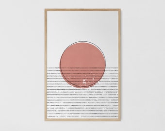 minimalist wall art, MID CENTURY MODERN wall art print, trendy wall art, grunge neutral wall art, boho digital print, abstract art