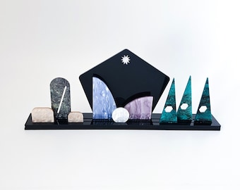 Moderne kerststal Minimalistische kerststal Hedendaags kerstdecor