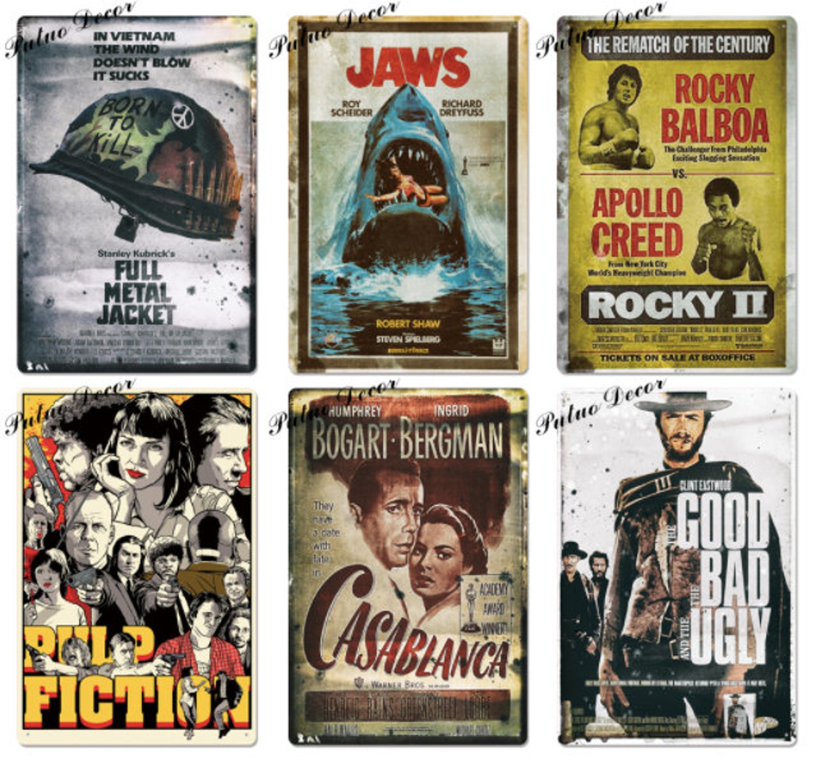 Classic Movie Metal Sign Metal Poster Tin Sign Plaque Metal Etsy
