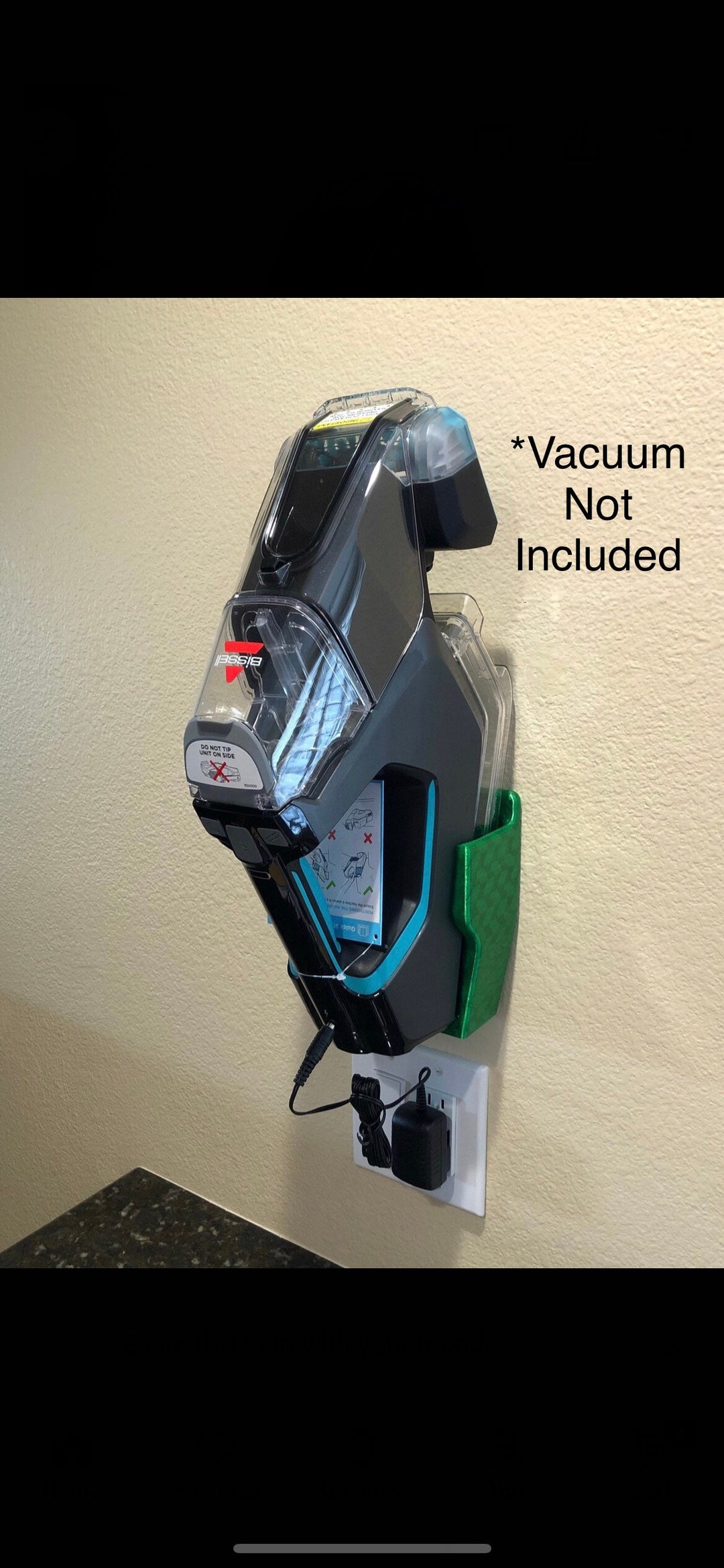 Bissell 2846 Powerbrush Pet Hair Eraser Wall Mount, Docking Station