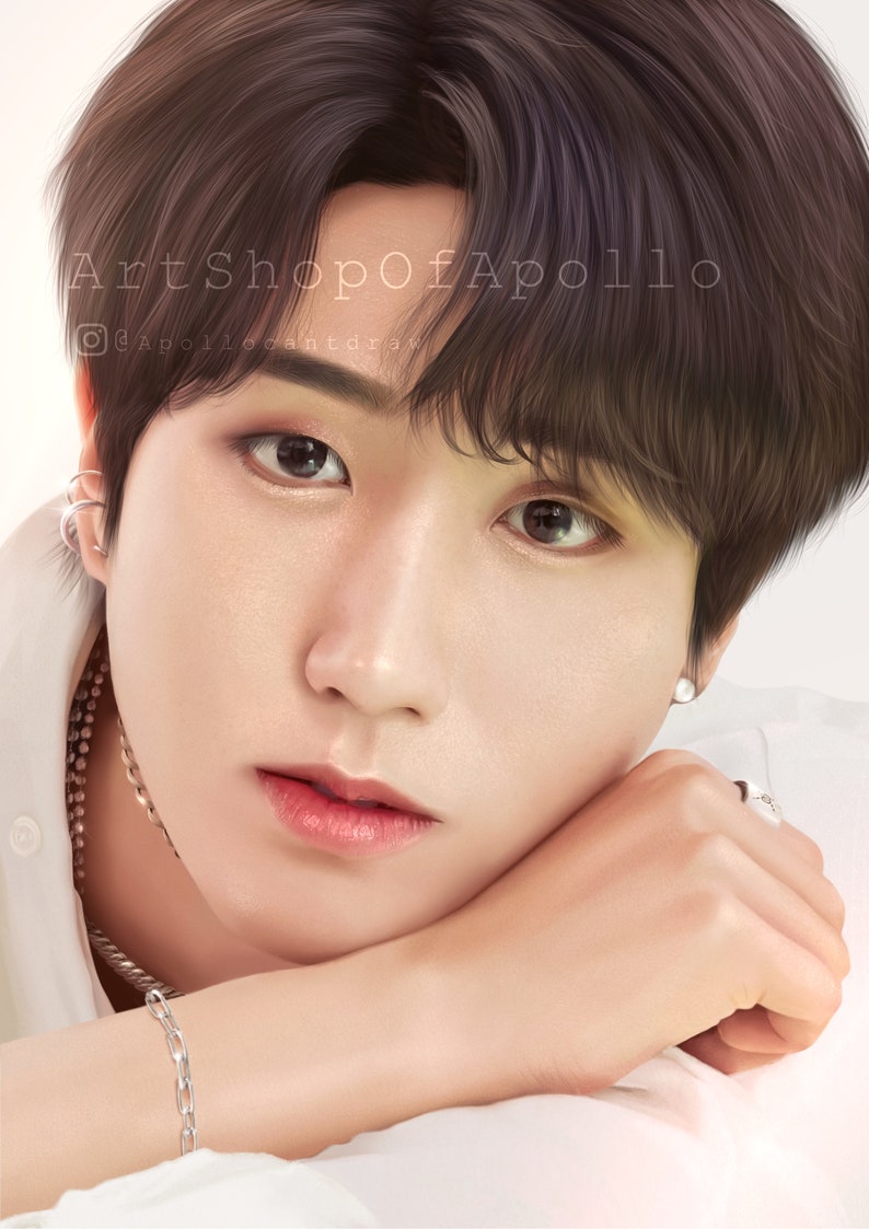 SKZ Han Art Print Stray Kids Han Jisung image 1