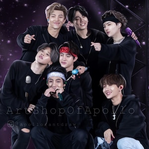 8years with Bangtan Art Print - BTS OT7