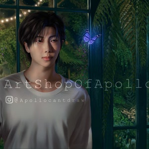 RM Indigo Art Print - BTS Kim Namjoon - Indigo