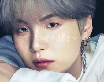 Yoongi Birthday Art Print - BTS Suga