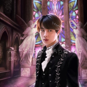 BTS Jin Royalty Art Print - Kim SeokJin BTS