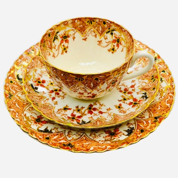 Antique Royal Crown Imari Trio Set Pattern Number 469 Samuel