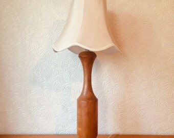 Teak Table Lamp Danish Mid Century Modern Vintage Retro Lamp 1970s teak lamp