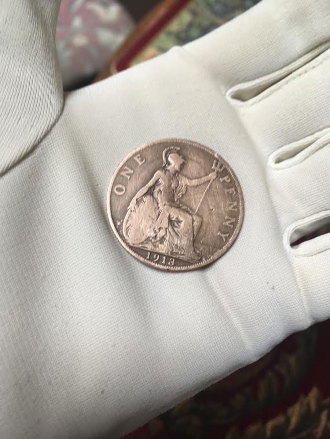 1 ペニー コイン 1913 年 ジョージ 5 世 英国 コイン 希少 英国 - Etsy