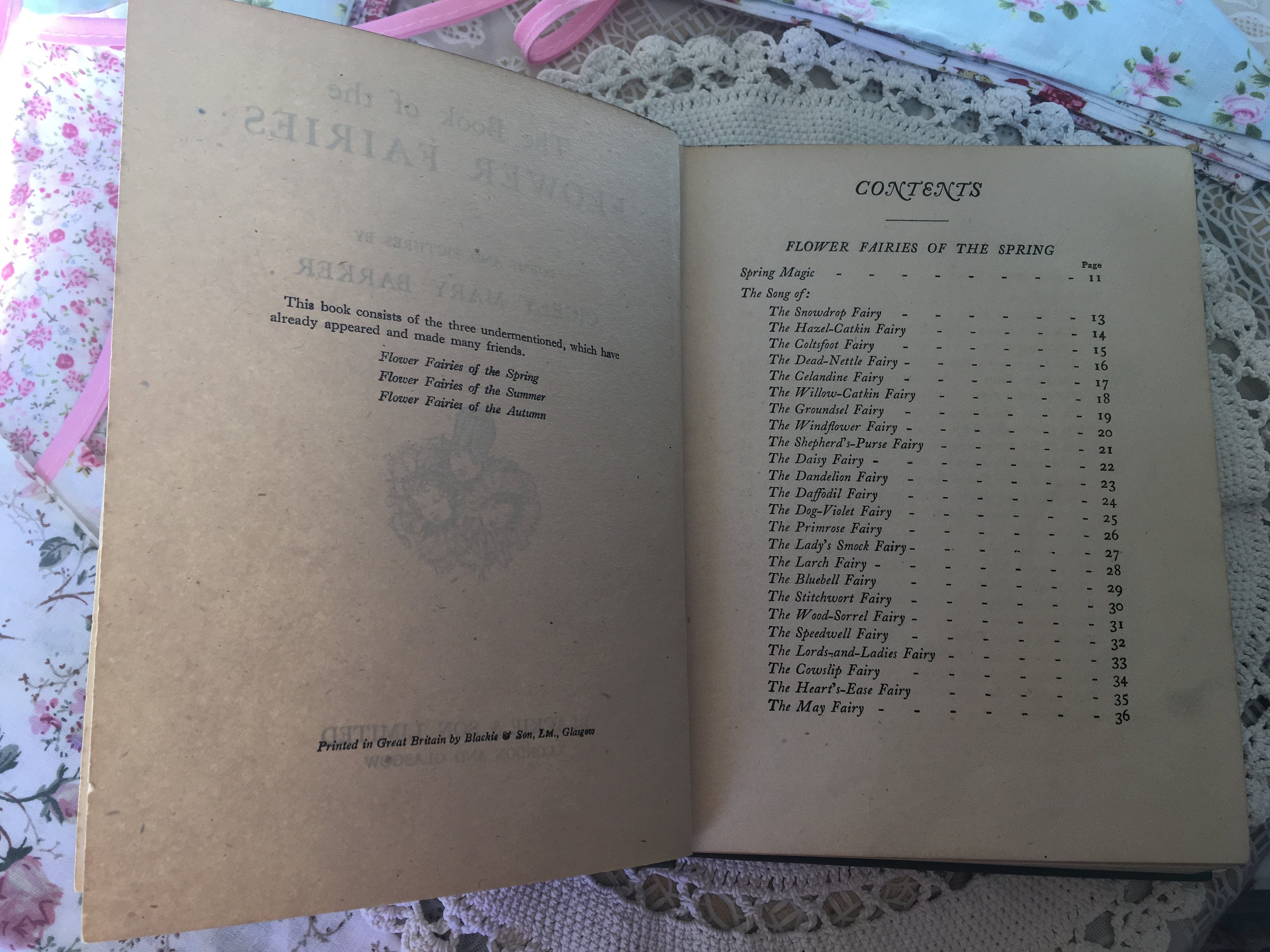 The Book of the Flower Fairies First Edition Cicely Mary Etsy