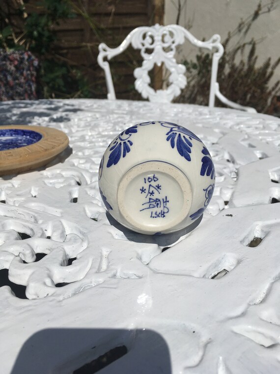 Delft Blue & White Jug Handpainted Signed Stamped Base De Delftse