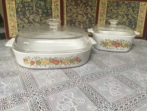 Set of Corning Ware Casserole Dish With Lid Set of Corning Ware