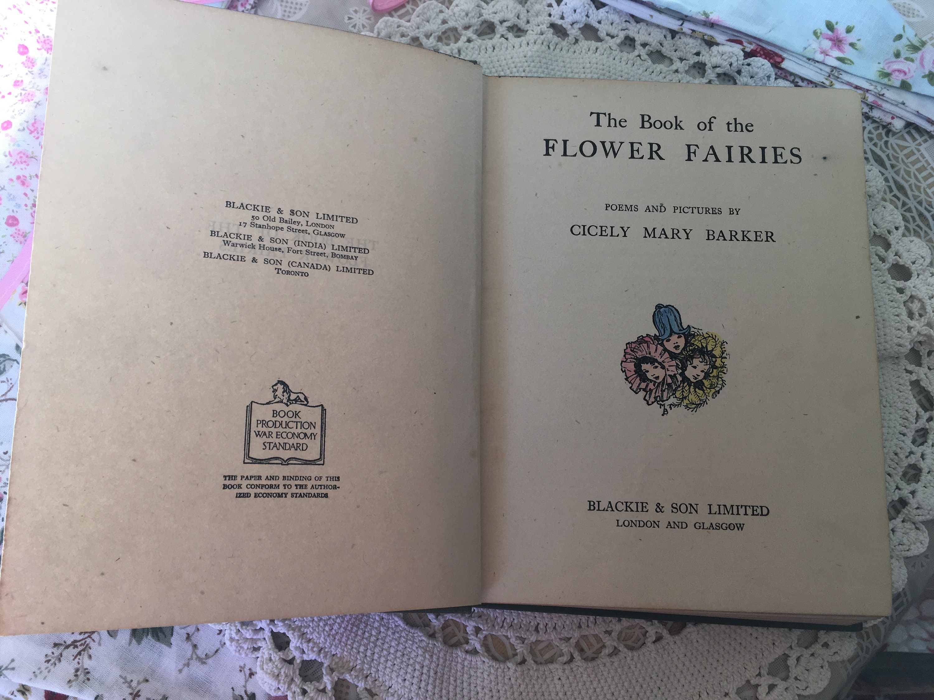 The Book of the Flower Fairies First Edition Cicely Mary Etsy
