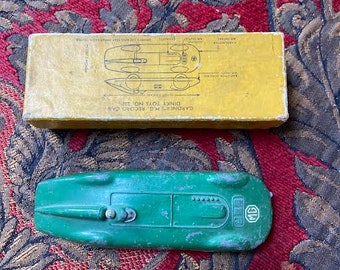 Coche de juguete vintage Dinky Toy de 1939, número 23p, MG Record de Gardner, Inglaterra, con caja original