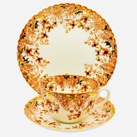Antique Royal Crown Imari Trio Set Pattern Number 469 Samuel