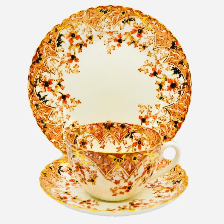 Antique Royal Crown Imari Trio Set Pattern Number 469 Samuel