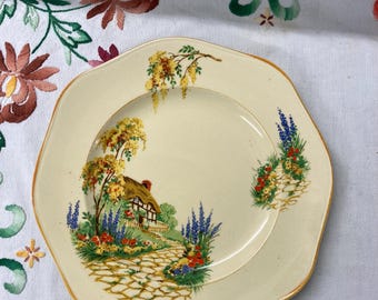Plato llano vintage de James Kent Ltd. Modelo: Sunnyside