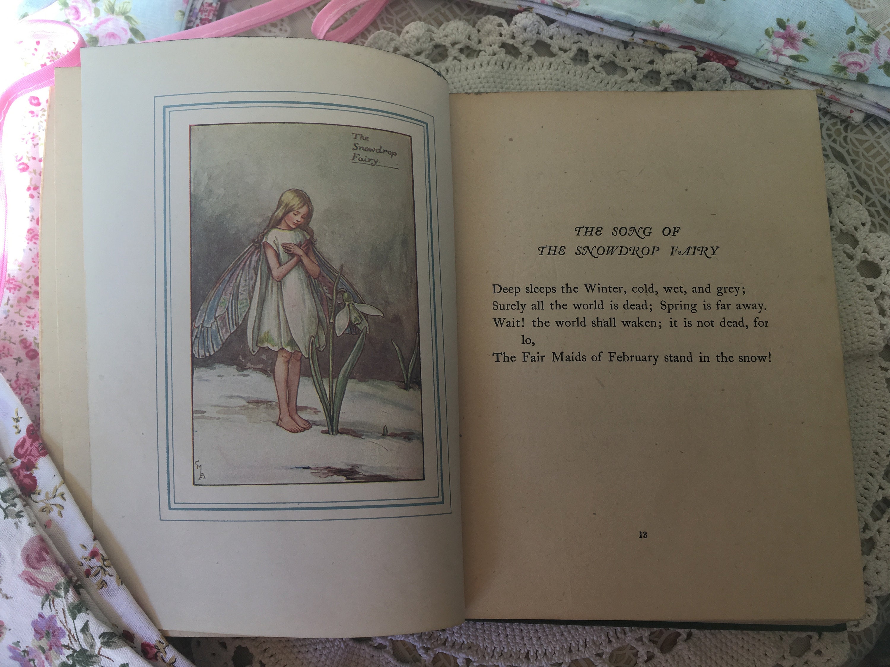 The Book of the Flower Fairies First Edition Cicely Mary Etsy