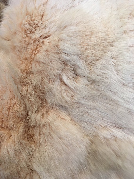 Vintage fur coat, genuine rabbit fur coat, knitte… - image 8