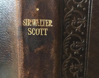 Antique Rare Book Kenilworth by Author Sir Walter Scott. Illustrated by C. J. Staniland c.1821