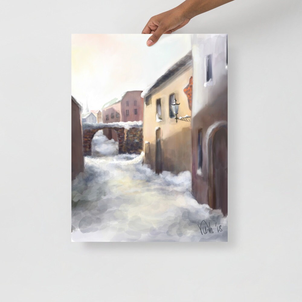 SNOWY TUNNEL Poster - Etsy