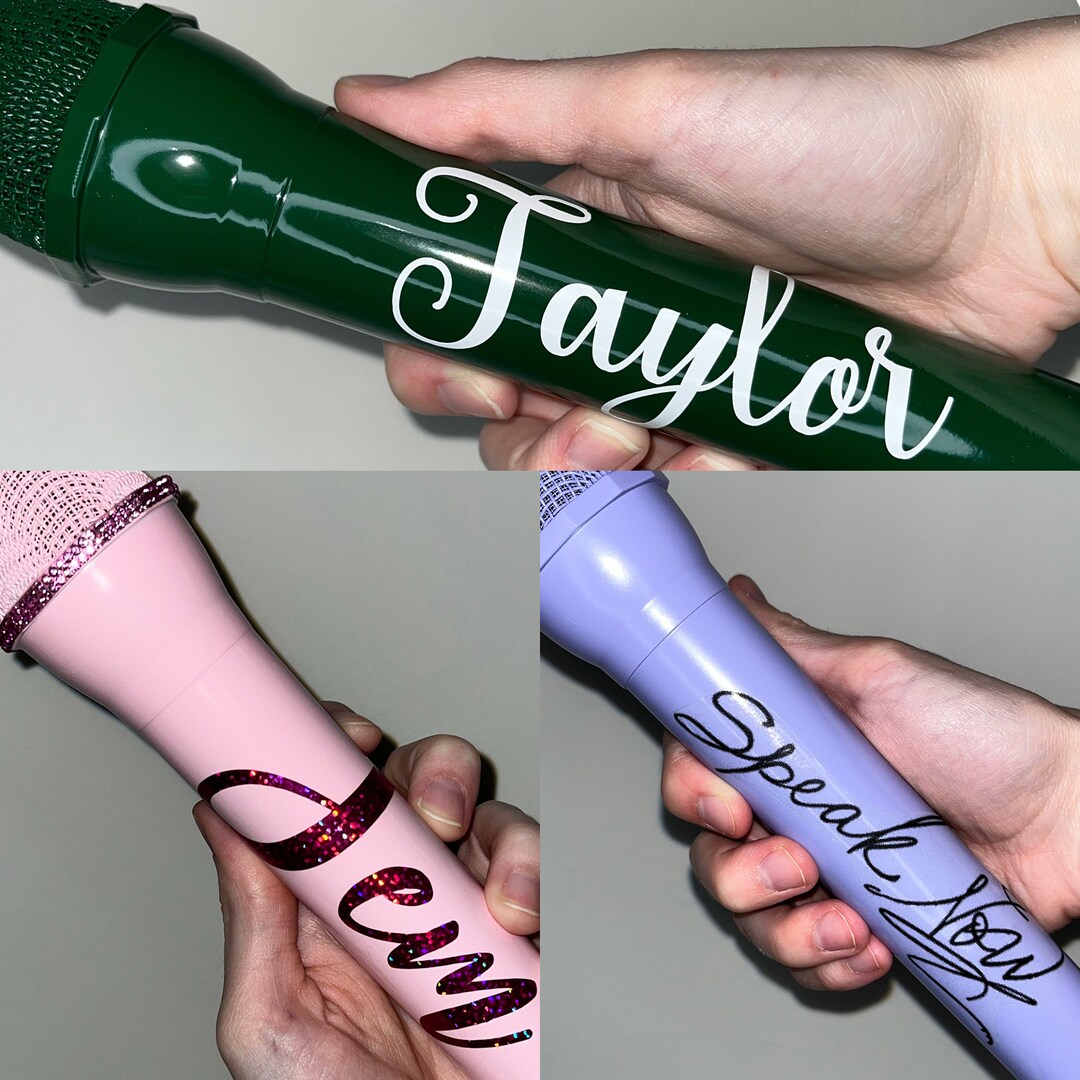 Custom Name Text Prop Microphone - Concert Costume Cosplay Outfit ...