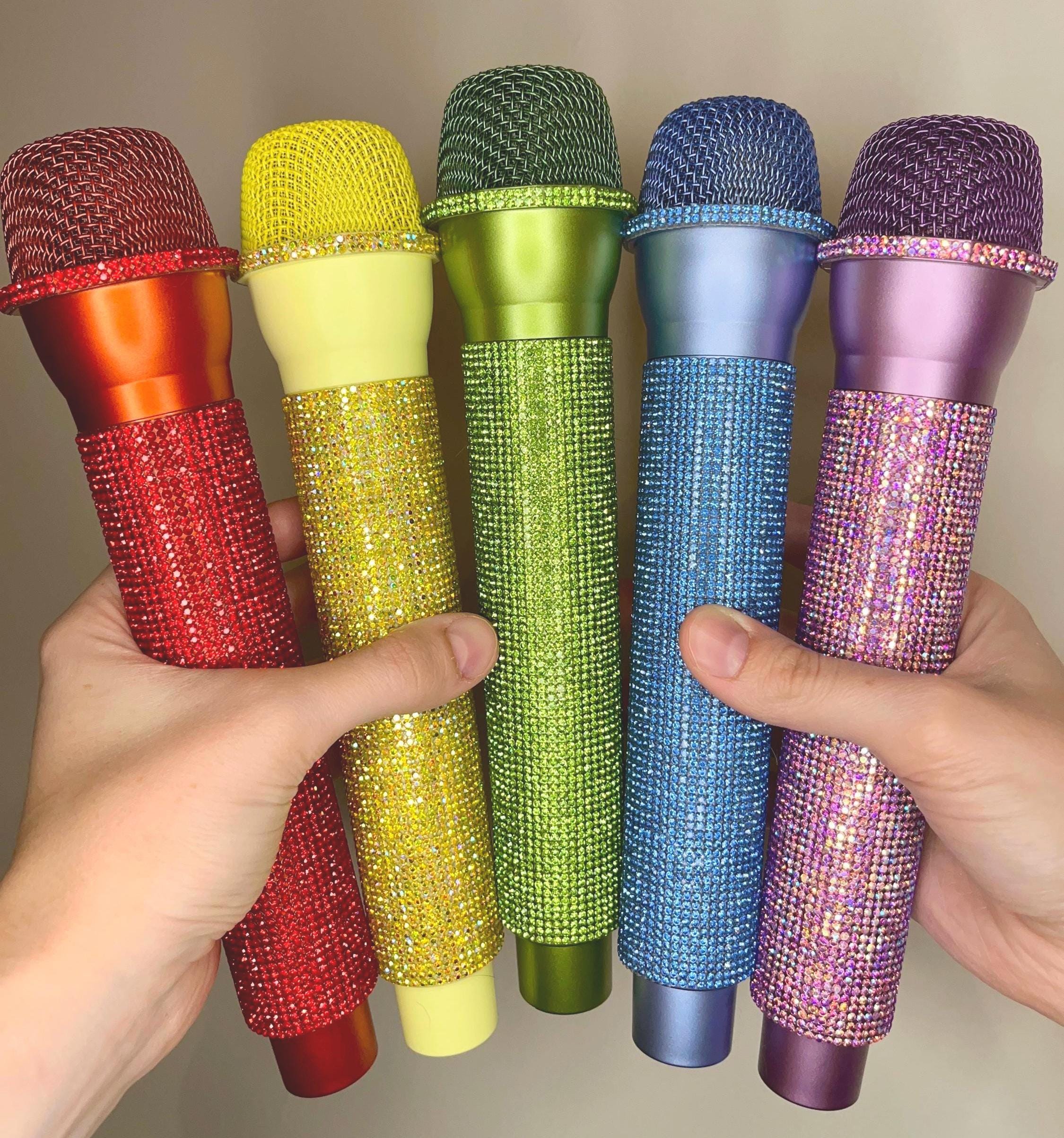 Microphone Jouet Avec Drapeau Pour Enfants - Accessoire Scène Réaliste - Pour Jeux De Rôle, Chant, Fêtes - Plastique Durable - 27 Cm
