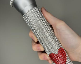 Sabrina Prop Fake Microphone - emails i can't send, Short N Sweet, Man's Best Friend Concert Accessory - Carpenter Heart Halloween Costume