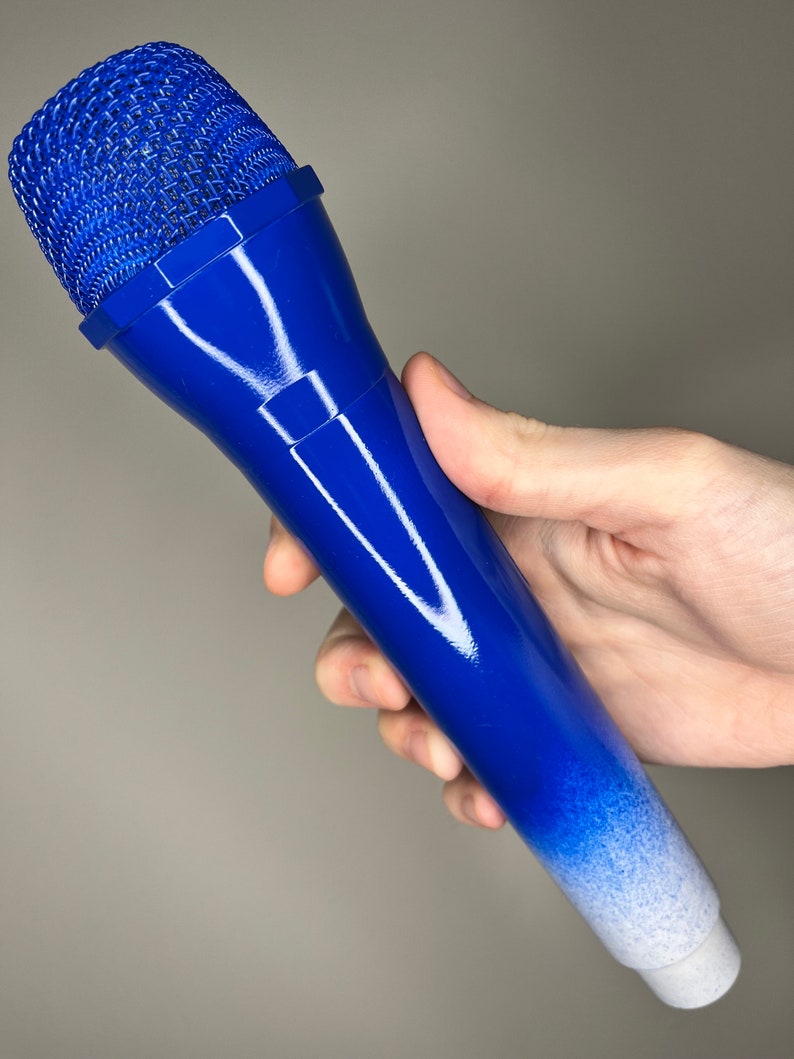 Eras Tour Inspired Prop Fake Microphone Taylor Concert Costume Swift Accessory Bejeweled Rhinestone, 1989, Rep, Lover, Midnights 1989 Blue Ombre