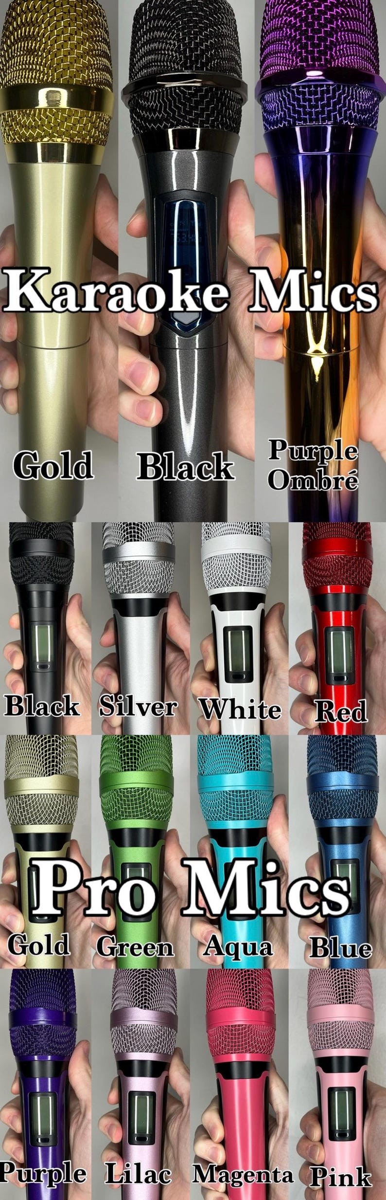 Custom Name Mic - Karaoke or Professional Wireless Microphone Receiver ...