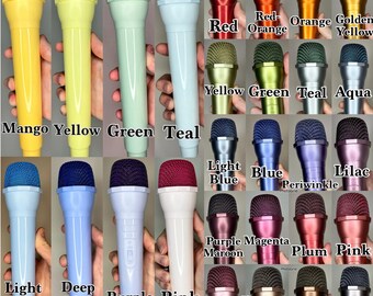 NOENNULL Faux microphone, léger et portable, jouet d'exercice vocal pour cosplay, performance sur scène, accessoires de photographie (violet foncé