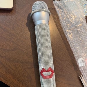 Sabrina Prop Fake Microphone - emails i can't send, Short N Sweet, Man's Best Friend Tour Concert Accessory - Carpenter Heart Kiss Paw Mic image 8
