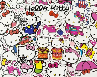 Hello Kitty Stickers Decal Non Repeating Scrapbook Cartoon Sticker Bomb 50 pcs 