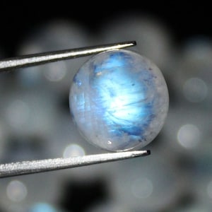 10 MM Rotondo AAA Qualità Arcobaleno Pietra di Luna Forma rotonda Cabochon Fuoco appariscente dimensioni calibrate Fare anello gioiello