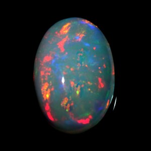 Anello Dimensioni 12x8x4 MM Cabochon opale etiope naturale 2 carati Ottobre Birthstone Dimensione calibrata Grande opale Fare gioielli