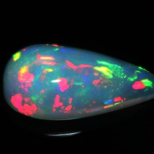 AA++ Welo Fire Cabochon opale etiope naturale 1.20 carati 12x6x3 MM ottobre Birthstone Calibrated Size Big Opal Making Jewelry