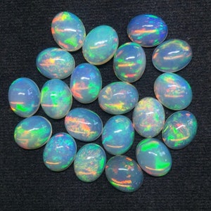 12x10 MM Ovale AA ++ Top Quality Natural Ethiopian Fire Opal Forma ovale all'ingrosso Lot-Amazing qualità Cabochon ~ Naturale etiope opale Gemma