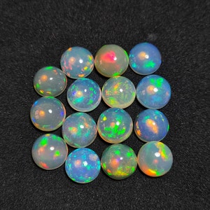Pietra opale sciolta / Cabochon di pietre preziose / Cabochon opale / Opale etiope Welo / Opale multi fuoco / Lotto opale etiope / Opale Welo naturale