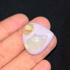 Cabochon lisse opale mystique de qualité supérieure en forme de coeur Taille de la pierre précieuse 24x25x7 MM 1 pièce de pierre précieuse cabochon