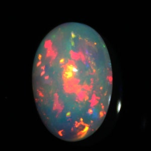 Cabochon opale etiope naturale di alta qualità 1.15 carati 10x6x3 MM ottobre Birthstone Calibrato Dimensioni grandi opale Facendo gioielli