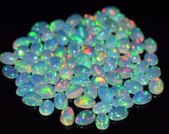 8x10 MM Oval AA++ Top Quality Natural Ethiopian Fire Opal Oval Shape Wholesale Lot-Amazing quality Cabochon~ Natural Ethiopian Opal Gemstone