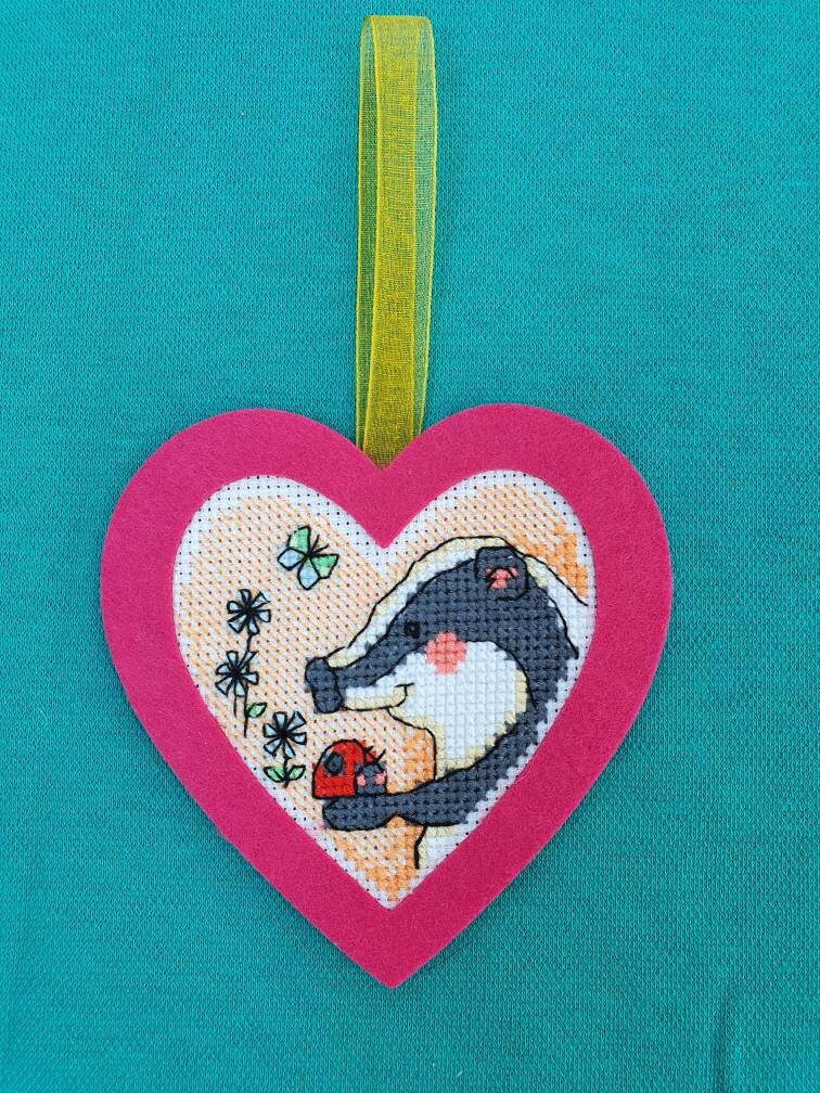 Pretty hand made cross stitch wall art / home decor Etsy