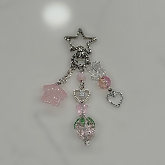 Zoey (kawaii Beaded Keychain | Handmade, Phone Charm, Cute