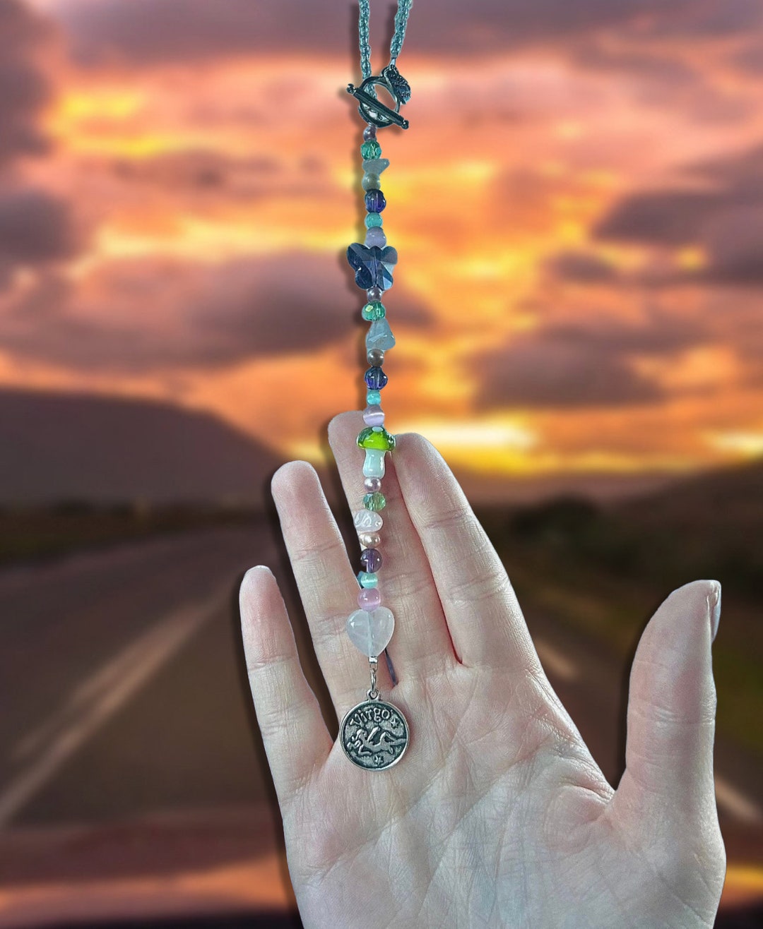 Aaliyah zodiac Sign Car Charm Rearview Mirror Accessory Etsy