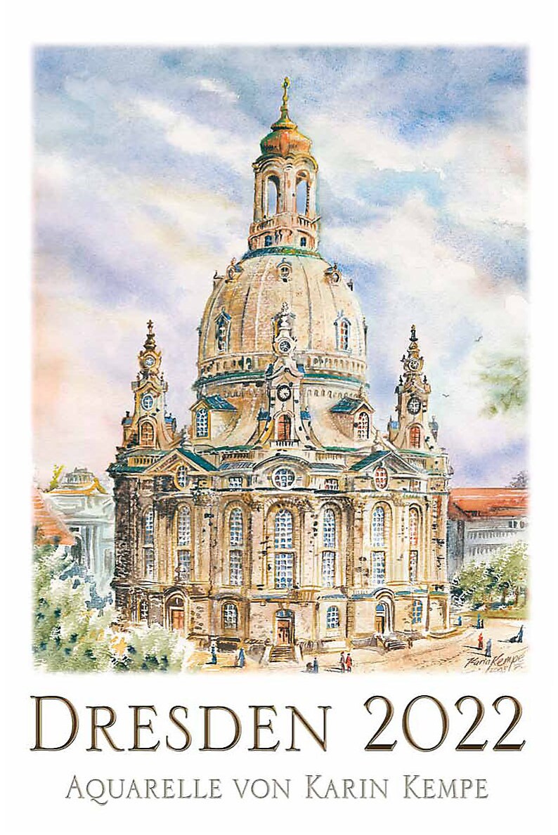 Dresden Weihnachtskonzerte 2022 Kunst Kalender Dresden 2022 Aquarelle von Karin Kempe Etsy