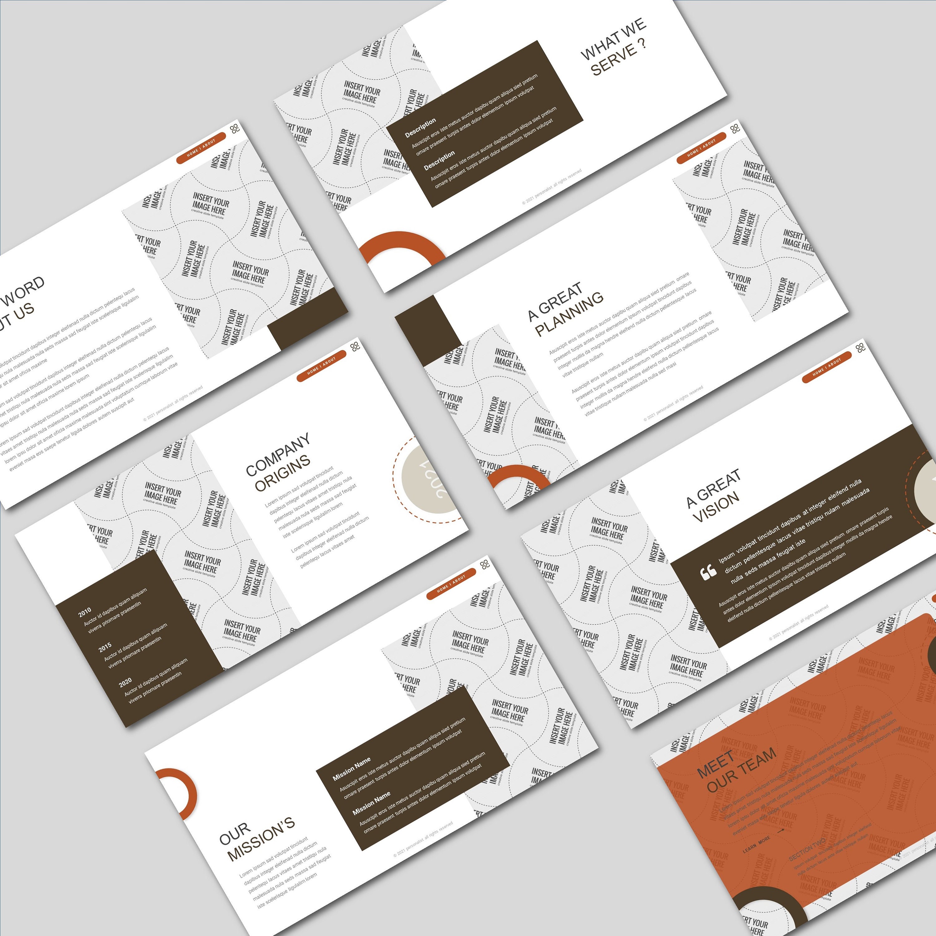 Canva Powerpoint Templates Element Personalist Theme Google | Etsy