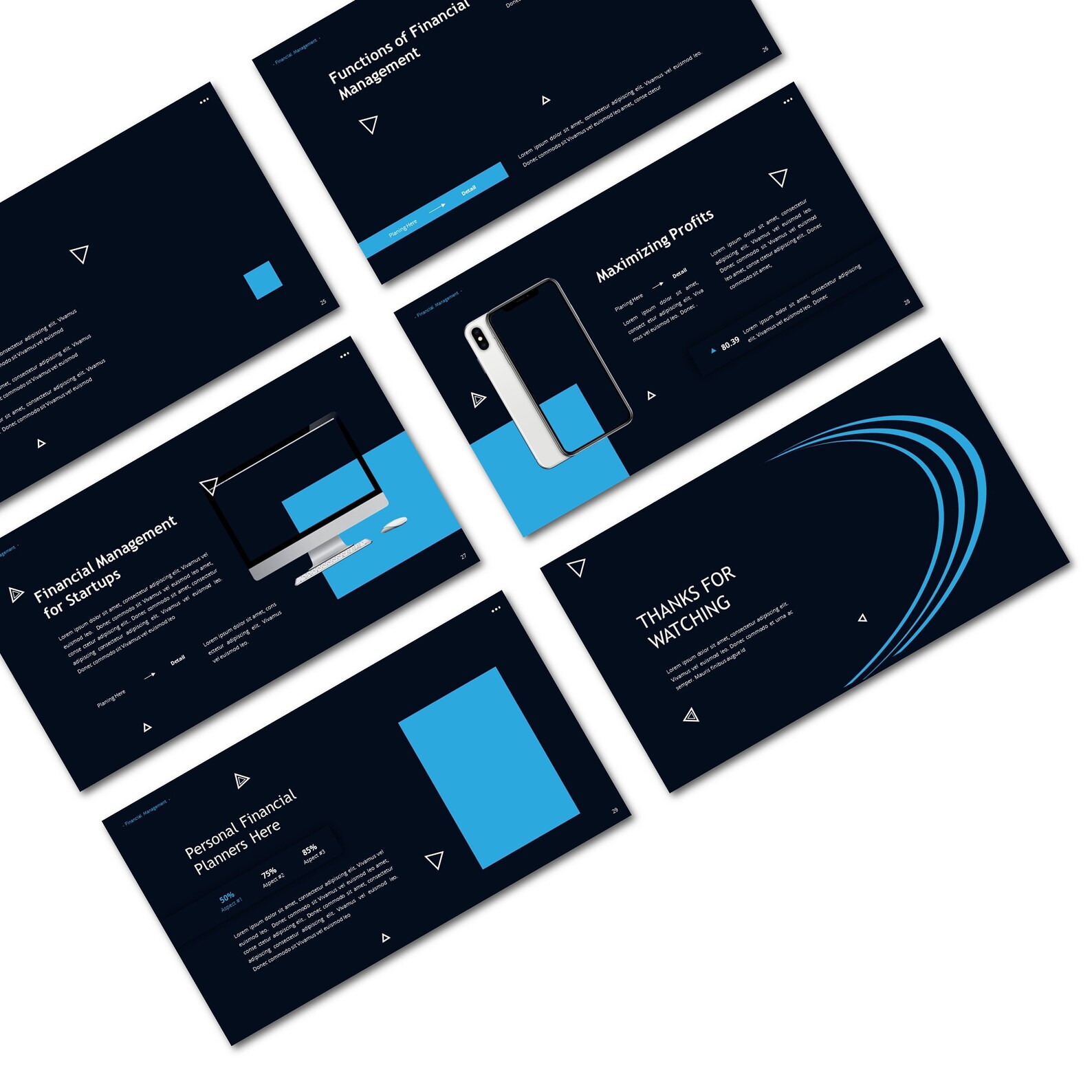 Canva Powerpoint Templates Finance Theme Google Slide PPTX | Etsy